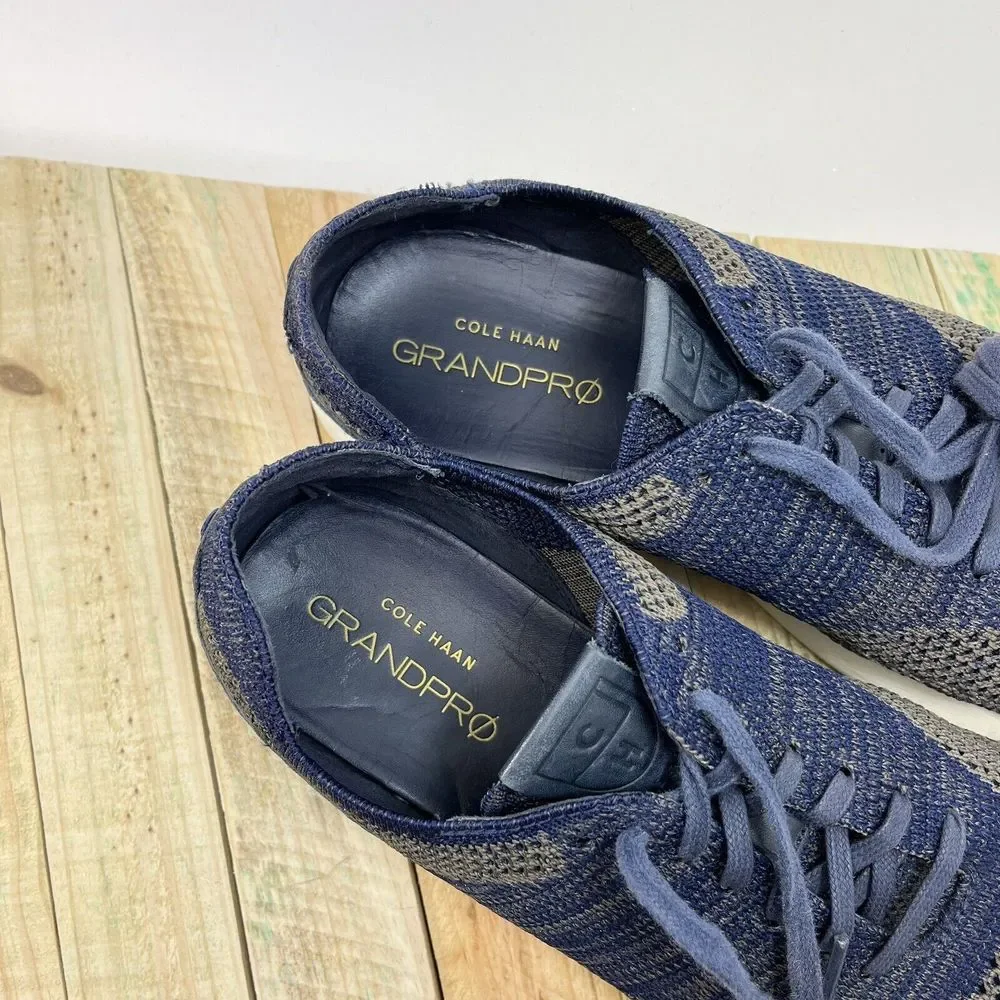Cole Haan Grandpro Runner Stitchlite Shoes Mens Size 11 M Knit Navy Blue C27763